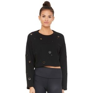 Alo Yoga Cadence Pullover in Black